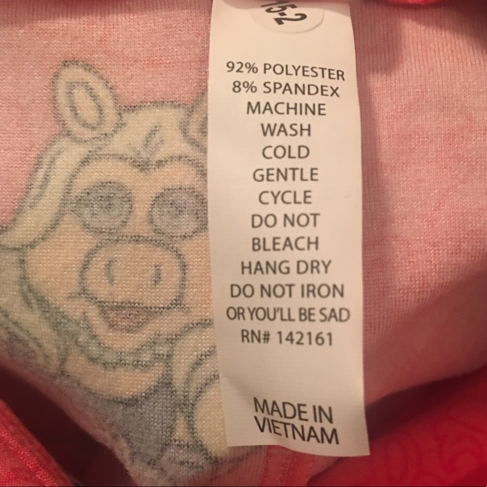 LuLaRoe Kids L/XL DISNEY Leggings Miss Piggy New - Picture 5 of 8